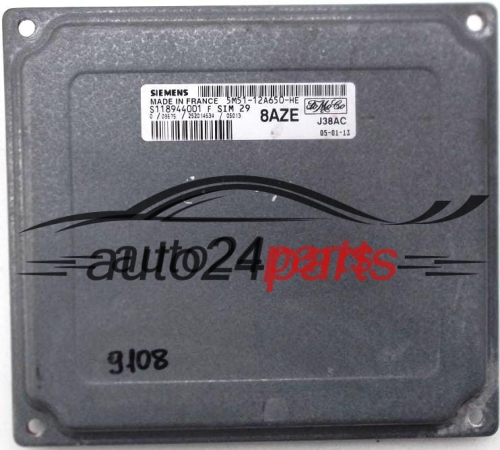FORD FOCUS 1.6 16V, SIEMENS S118944001 F, S118944001F, 5M51-12A650-HE, 5M5112A650HE, 8AZE, SIM29