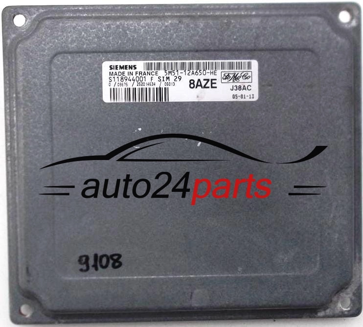 FORD FOCUS 1.6 16V, SIEMENS S118944001 F, S118944001F, 5M51-12A650-HE, 5M5112A650HE, 8AZE, SIM29