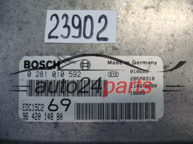 Sterownik silnika Peugeot 306 2.0 HDI 0281010592 9642014880 – zdjęcie 2