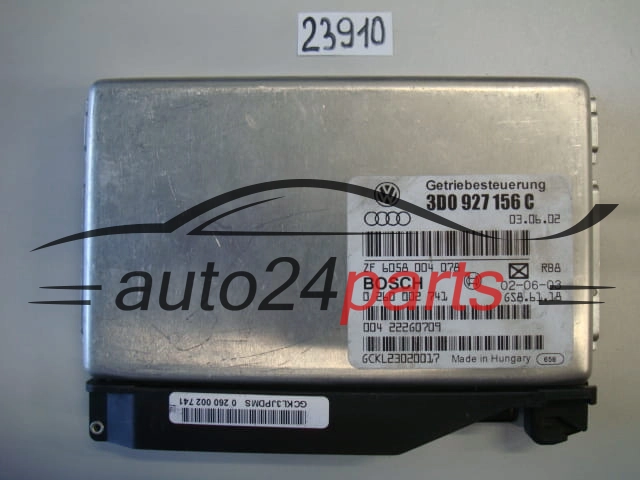 STEROWNIK SKRZYNI AUTOMATYCZNEJ VW VOLKSWAGEN PHAETON 6.0 BOSCH 0 260 002 741, 0260002741, 3D0 927 156 C, 3D0927156C