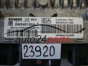 Sterownik silnika Citroen Berlingo Peugeot Partner 2.0 HDI 5WS40155AT SW9653577680 – zdjęcie 2