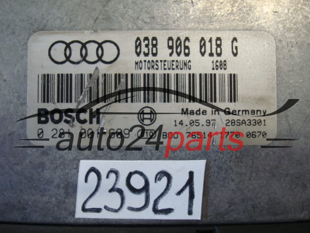 Sterownik silnika Audi A6 1.9 TDI AFN 0281001609 038906018G – zdjęcie 2