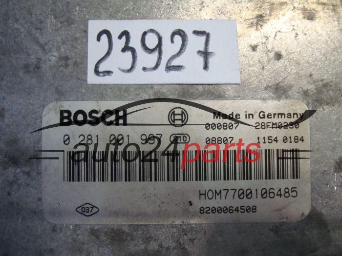 Sterownik silnika Renault Laguna 1.9 DCI 0281001997 HOM7700106485 8659 – zdjęcie 2
