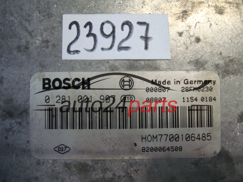 Sterownik silnika Renault Laguna 1.9 DCI 0281001997 HOM7700106485 8659 – zdjęcie 2