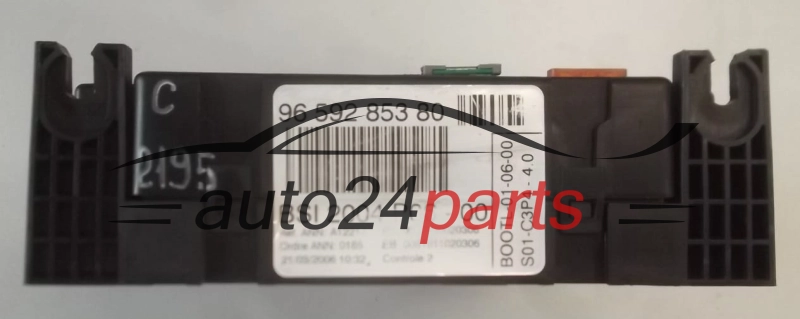 CENTRALKA MODUL STEROWNIK KOMFORTU BSI CITROEN PEUGEOT 96 592 853 80, 9659285380, P06-00