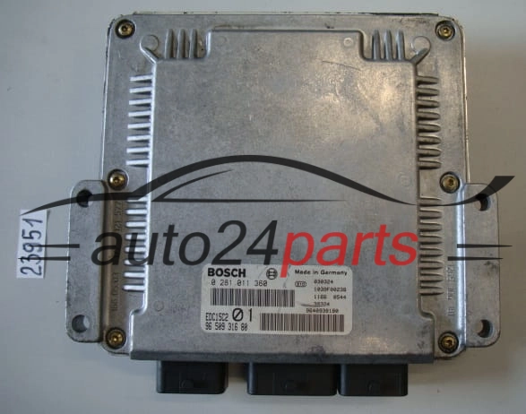 Sterownik silnika Peugeot 406 Coupe 2.0 HDI 0281011360 9650931680 – zdjęcie 3