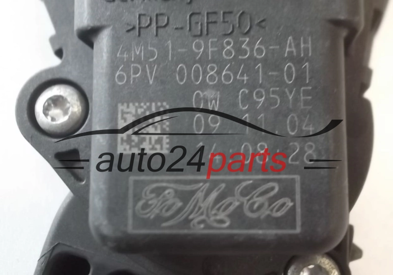 POTENCJOMETR PEDAL GAZU FORD FOCUS 4M51-9F836-AH, 4M519F836AH, 1347104, 6PV 008641-01, 6PV00864101