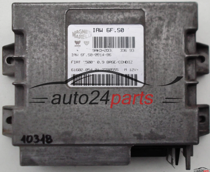 Μονάδα Ελέγχου Κινητήρα FIAT CINQUECENTO 500 0.9, MAGNETI MARELLI IAW 6F.S0, IAW6FS0, 61602.054.01, 6160205401, 7780555