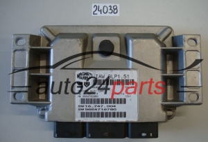 ECU ENGINE CONTROLLER CITROEN PEUGEOT IAW 6LP1.51, IAW6LP151, 9654716780