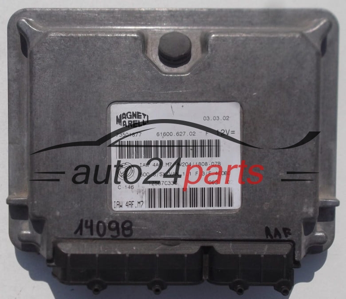 FIAT SEICENTO 600 1.1 MPI IAW4AF.M7, IAW 4AF.M7/HW204/1808-07B, 73501877, 61600.627.02, 6160062702