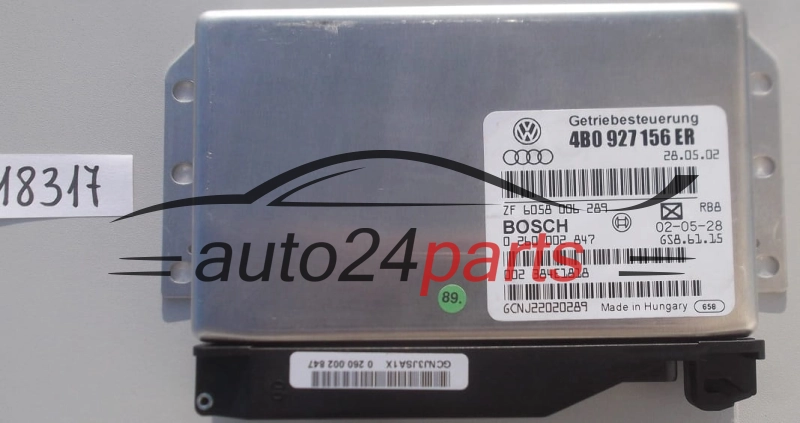AUDI A6 4B0 927 156 ER, 4B0927156ER, BOSCH 0 260 002 847, 0260002847