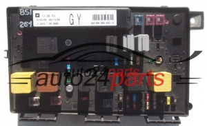 Central do sistema elétrico com caixa de relés e fusíveis, central de controle modul BSI OPEL ASTRA H GM 13 206 751 GY, 13206751 GY, HELLA 5DK 008 668-14, 5DK00866814
