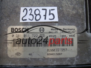 RENAULT BOSCH 0 281 011 722, 0281011722, 8200391957