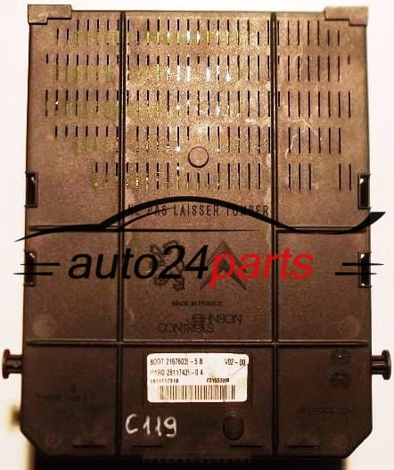 CITROEN C4 C5 C6 PEUGEOT 307 407 607 9661940180, 96 619 401 80, BSI 2004 H02-01 280806, BOOT 21676031-5B, HARD 28117431-0A