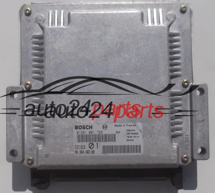 PEUGEOT 406 2.0 HDI BOSCH 0 281 001 782, 0281001782, 96 364 483 80, 9636448380, EDC15C2 - PLUG&PLAY
