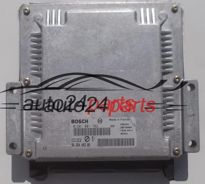 PEUGEOT 406 2.0 HDI BOSCH 0 281 001 782, 0281001782, 96 364 483 80, 9636448380, EDC15C2 - PLUG&PLAY