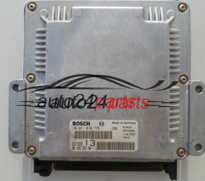 PEUGEOT 406 2.0 HDI BOSCH 0 281 010 775, 0281010775, 96 435 253 80, 9643525380, EDC15C2 - PLUG&PLAY