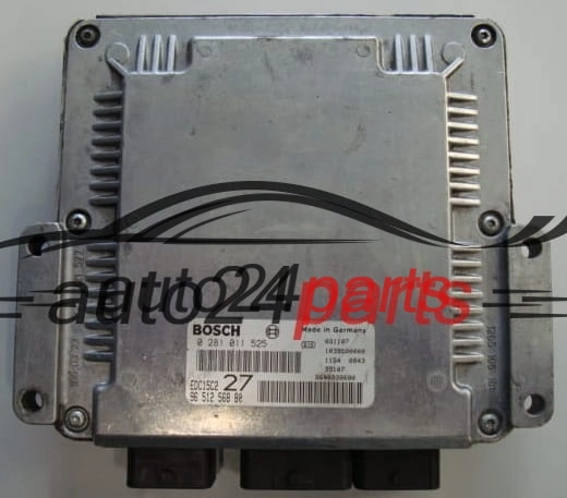 PEUGEOT 206 2.0 HDI BOSCH 0 281 011 525, 0281011525, 96 512 568 80, 9651256880, EDC15C2 - PLUG&PLAY