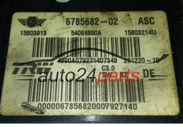 MINI COOPER 6785682-02, 678568202, 15803214U, 15803913