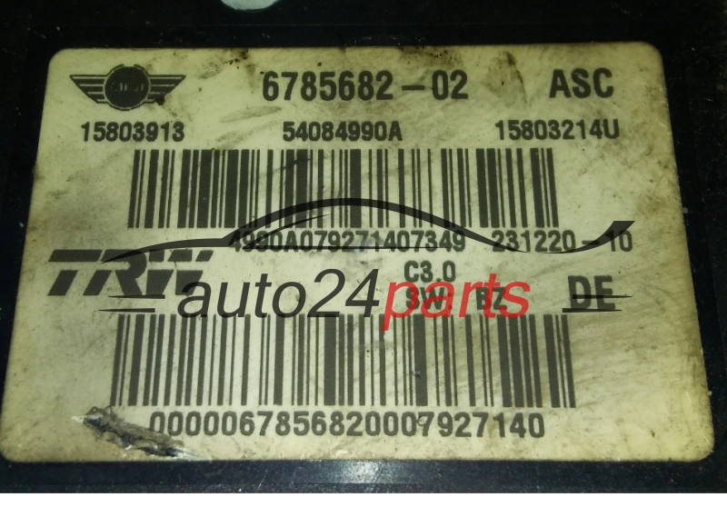 MINI COOPER 6785682-02, 678568202, 15803214U, 15803913