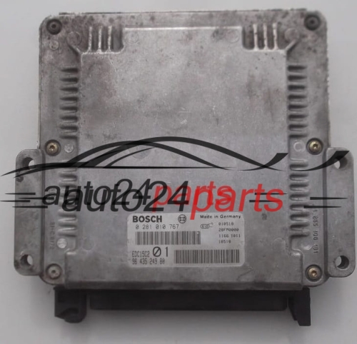 PEUGEOT 206 2.0 HDI BOSCH 0 281 010 767, 0281010767, 96 435 249 80, 9643524980, EDC15C2 - PLUG&PLAY