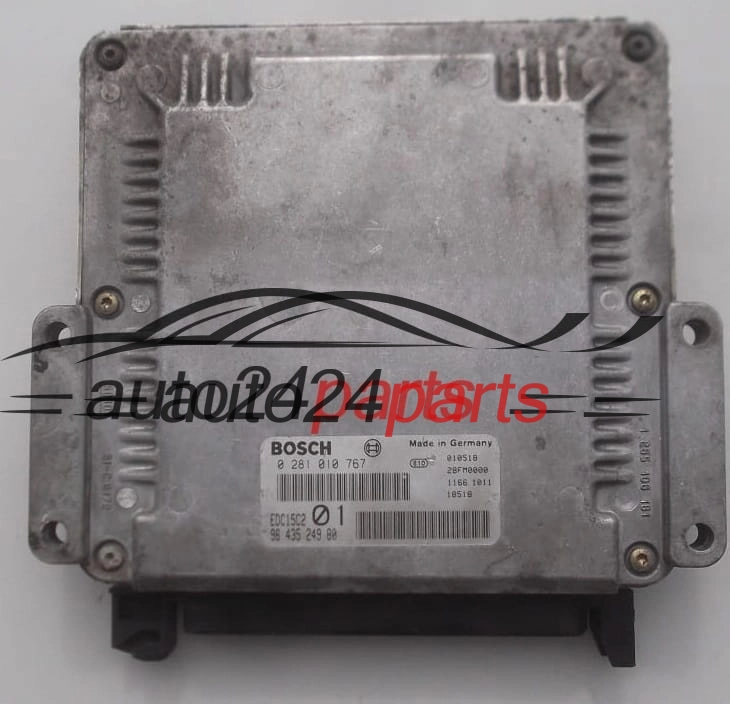 PEUGEOT 206 2.0 HDI BOSCH 0 281 010 767, 0281010767, 96 435 249 80, 9643524980, EDC15C2 - PLUG&PLAY