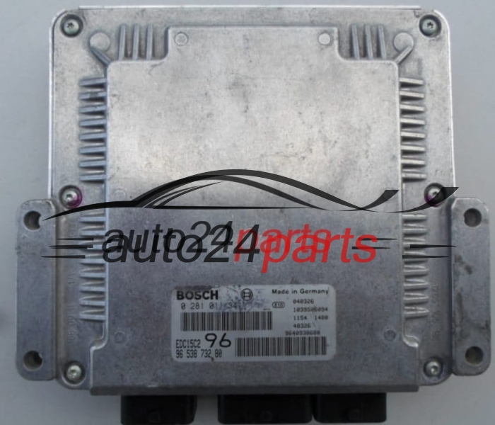 PEUGEOT 307 2.0 HDI BOSCH 0281011341, 0 281 011 341, 9653873280, 96 538 732 80, EDC15C2 96 - PLUG&PLAY