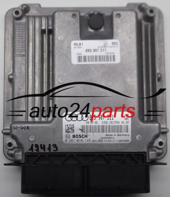 AUDI A5 3.0 TDI BOSCH 0 281 018 148, 0281018148, 8K5 907 311, 8K5907311, EDC17