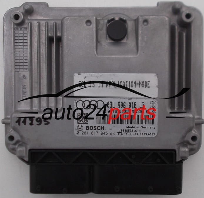 AUDI A6, BOSCH 0 281 017 945, 0281017945, 03L 906 018 LB, 03L906018LB, EDC17C46
