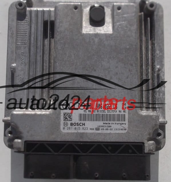 KOMPUTER STEROWNIK SILNIKA AUDI A3 2.0 TDI BOSCH 0 281 015 823, 0281015823, 03L 906 022 LS, 03L906022LS, 03L906022EG, EDC17CP14 - PLUG&PLAY