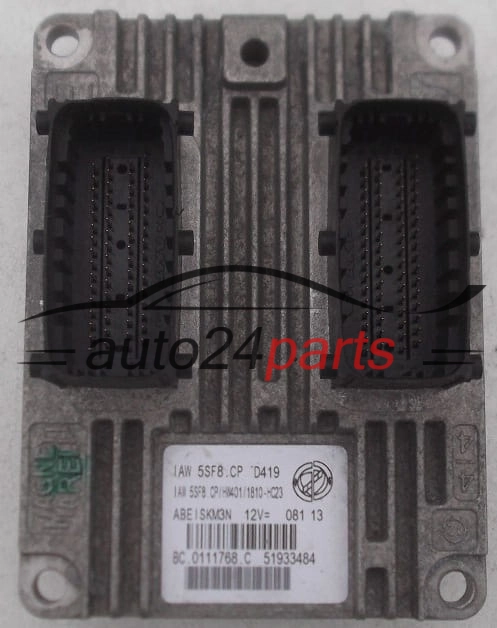 Μονάδα Ελέγχου Κινητήρα FIAT 500 PUNTO PANDA 1.2 MAGNETI MARELLI IAW 5SF8.CP, IAW5SF8CP, 51933484, BC.0111768.C, BC0111768C