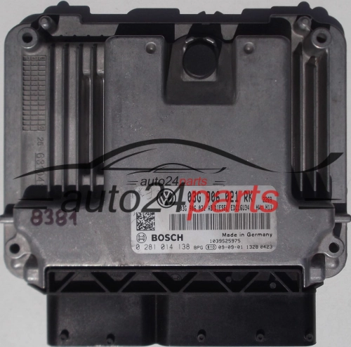 VW VOLKSWAGEN TOURAN 1.9 TDI 03G906021RK, 03G 906 021 RK, 03G906021AB, 03G 906 021 AB, BOSCH 0 281 014 138, 0281014138, DIESEL EDC16U34 2269 1039S25975