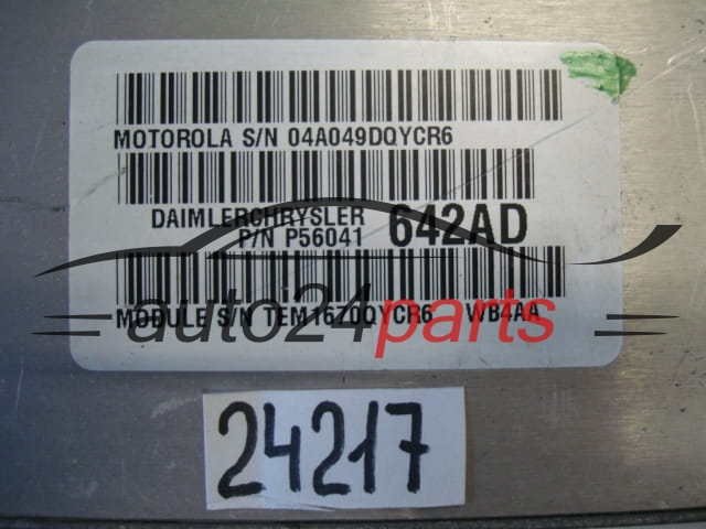 Sterownik silnika Chrysler Grand Cherokee 3.1 L 04A049DQQEZJ P56041642AD – zdjęcie 2