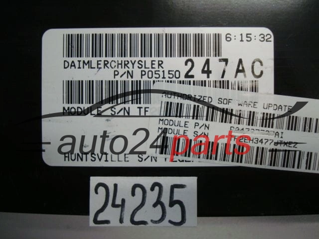 Sterownik silnika Chrysler Dodge P05150247AC – zdjęcie 2