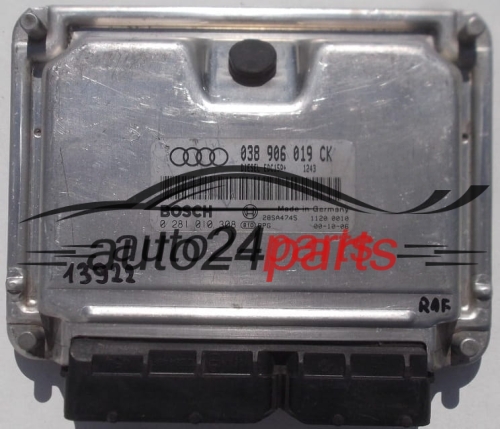 AUDI A3 1.9 TDI BOSCH 0 281 010 308, 0281010308, 038 906 019 CK, 038906019CK, 28SA5000, DIESEL EDC15P 1343 - PLUG&PLAY