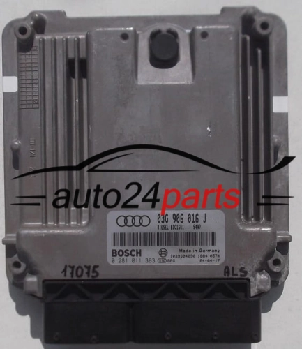 AUDI A3 1.9 TDI BOSCH 0 281 011 383, 0281011383, 03G 906 016 J, 03G906016J - PLUG&PLAY