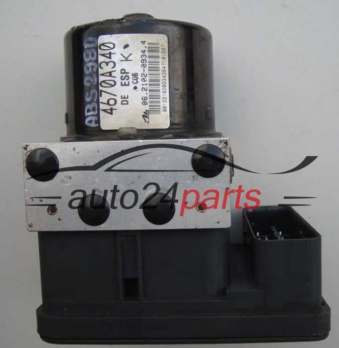MITSUBISHI OUTLANDER 4670A340, 06.2102-0934.4, 06210209344, 06.2109-5100.3, 06210951003