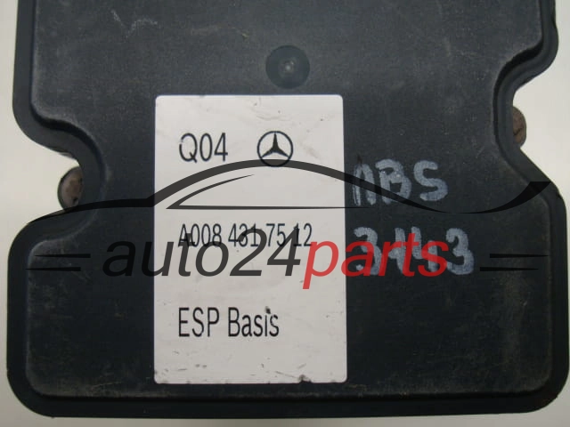 Abs pompa centralina MERCEDES A 008 431 75 12, A0084317512, BOSCH 0265242214, 0265956006, 2265106513