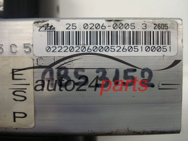 Bomba ABS y centralita JEEP GRAND CHEROKEE 4.7 P52089351AF, ATE 25.0206-0176.4, 25020601764, 25.0206-0005.3, 25020600053, 25.0925-4303.3, 25092543033