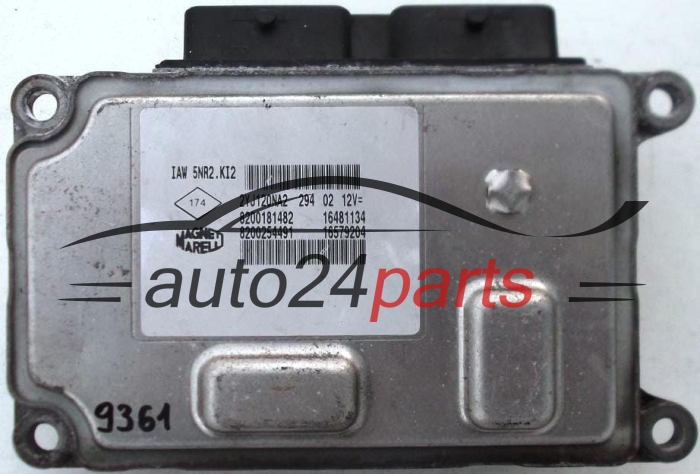 KOMPUTER STEROWNIK SILNIKA RENAULT CLIO 1.2 IAW 5NR2.KI2, IAW5NR2KI2, 8200181482, 16481134, 8200254491, 16579204