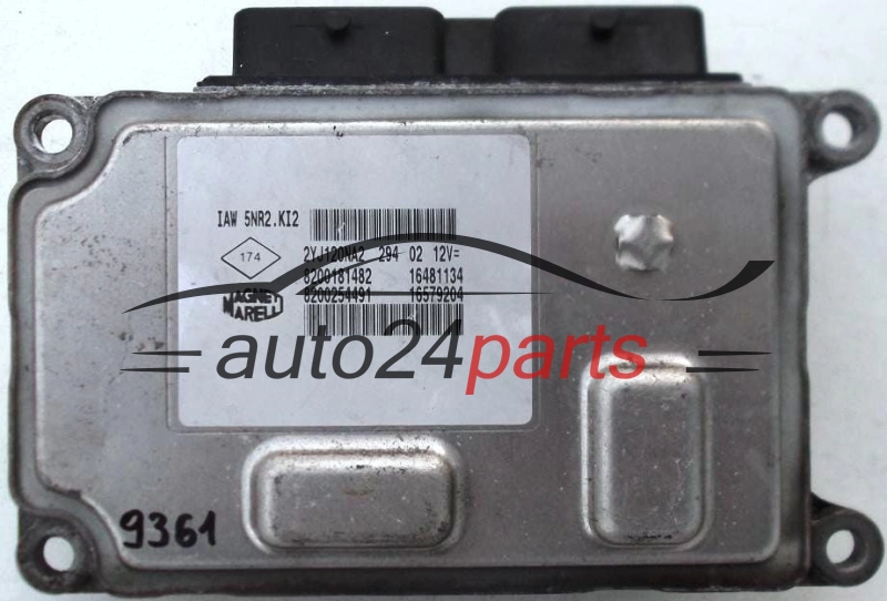 KOMPUTER STEROWNIK SILNIKA RENAULT CLIO 1.2 IAW 5NR2.KI2, IAW5NR2KI2, 8200181482, 16481134, 8200254491, 16579204