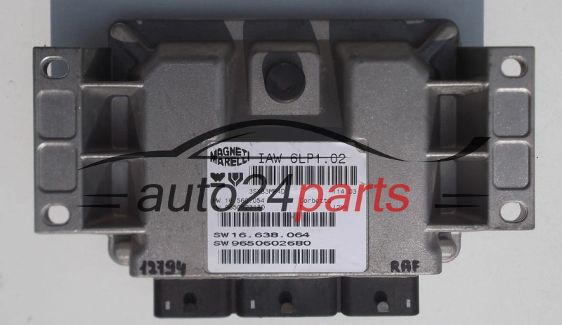 KOMPUTER STEROWNIK SILNIKA PEUGEOT 307 IAW6LP1.02, IAW6LP102, 16638064, 9650602680