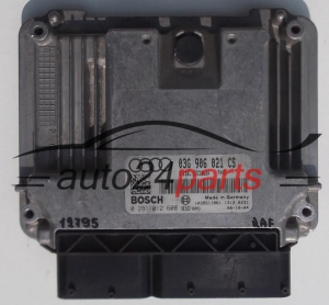 KOMPUTER STEROWNIK SILNIKA AUDI A3 1.9 TDI 03G906021CS, 03G 906 021 CS, BOSCH 0 281 012 608, 0281012608, DIESEL EDC16U34 7443, 1039S11061 - 12795, 18351, 22523