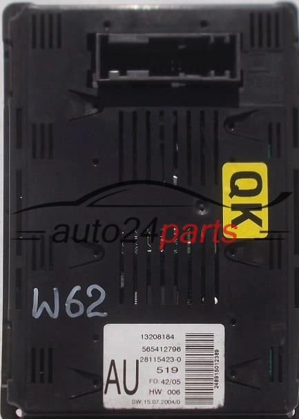 WYŚWIETLACZ RADIA CIEKŁOKRYSTALICZNY OPEL VECTRA C GM 13 208 184 AU,  28115423-0