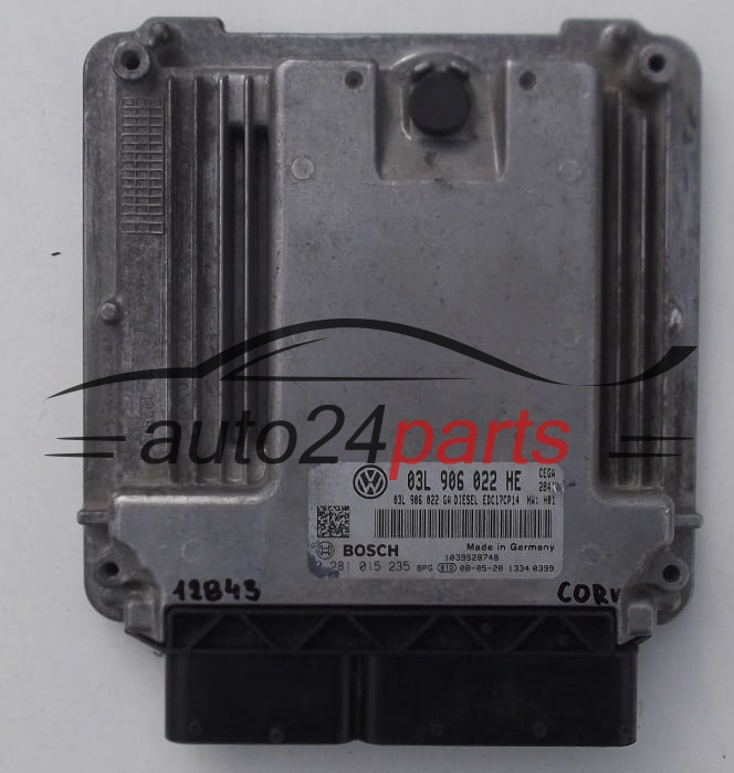 Centralina do motore SKODA OCTAVIA 2.0 TDI 03L906022HE 03L906022GA BOSCH 0281015235