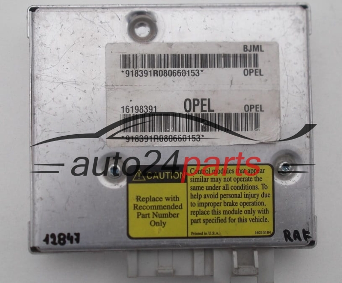 Sterownik ABS Opel Sintra 16198391 – zdjęcie 2