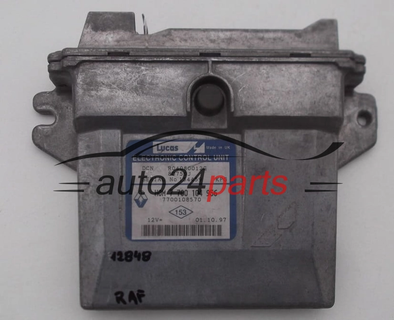 Sterownik silnika Renault Kangoo 1.9D R04080012G HOM7700104956 – zdjęcie 2