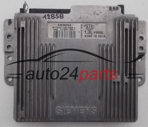 KOMPUTER STEROWNIK SILNIKA KIA PRIDE 1.3 SIEMENS K103735100L, K103735100 L, 103735100, K348 18 881A, K34818881A, 34818881 - 12858