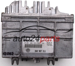 CENTRALITA DE MOTOR  VW VOLKSWAGEN GOLF III PASSAT 1.8, BOSCH 0 261 203 593/594, 0261203593594, 3A0 907 311, 3A0907311 