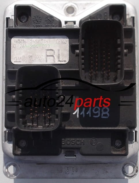 OPEL ASTRA G 1.2 X12XE BOSCH 0261204093 , 0 261 204 093, RL 90560103 9131795 6237765, 62 37 765